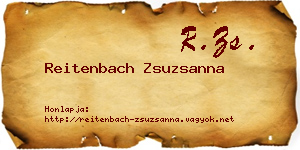 Reitenbach Zsuzsanna névjegykártya